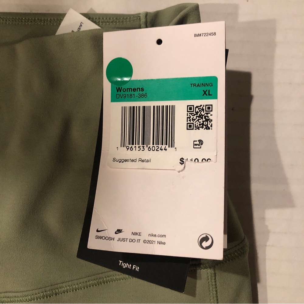 Nike Women's Size XL Yoga Dri-FIT Luxe Flared YogaPants Olive Green - DV9181-386 - Picture 3 of 13